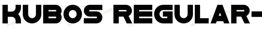 Kubos Regular字体转换